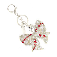 GAMEDAY BASEBALL BOW KEYCHAIN
